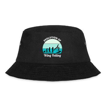 Wing Foiling Evolution Lustig - Bucket Hat - Schwarz - Vorne - Lela (165cm)