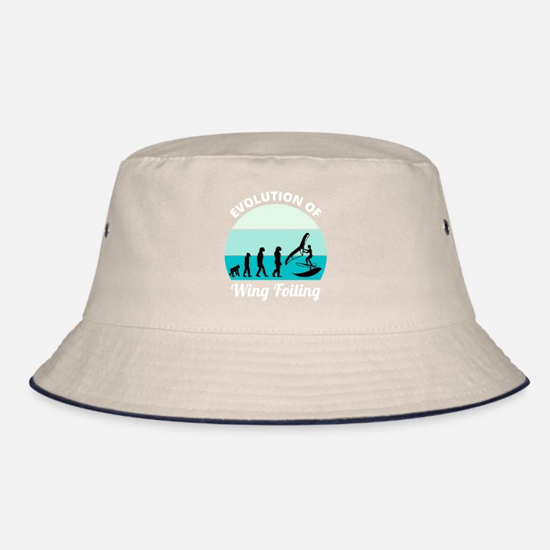 Wing Foiling Evolution Funny Bucket Hat