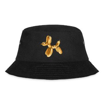 Balloon Dog Silver - Bucket Hat - Schwarz - Vorne - Lela (165cm)