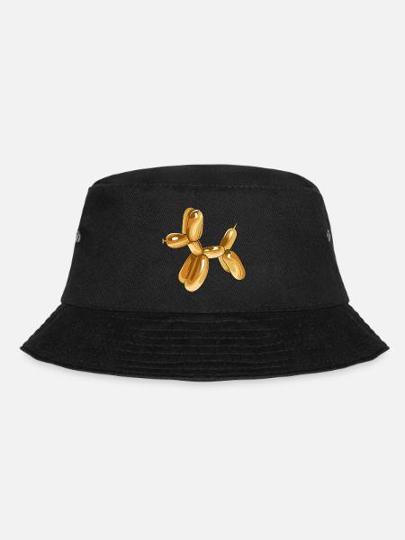 Balloon Dog Silver - Bucket Hat - Schwarz