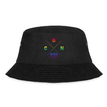 CGN Nippes Veedel Koordinaten Gay Pride CSD - Bucket Hat - Schwarz - Vorne - Lela (165cm)