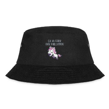 Licorne ça va chier des paillettes - Bob - noir - Devant - Lela (165cm)