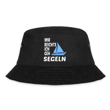 Mir reichts Ich geh Segeln Segelboot Segler - Bucket Hat - Schwarz - Vorne - Lela (165cm)