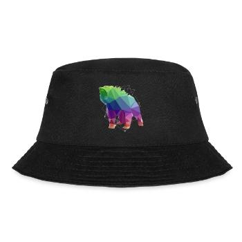 Bär Braunbär Wildnis - Bucket Hat - Schwarz - Vorne - Lela (165cm)
