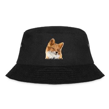 Wald Schlau Waldtiere - Bucket Hat - Schwarz - Vorne - Lela (165cm)