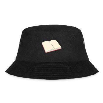 Offenes Buch - Bucket Hat - Schwarz - Vorne - Lela (165cm)