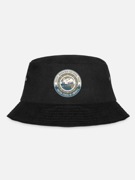 Rocky Mountain Nationalpark US Vintage Wandern - Bucket Hat - Schwarz