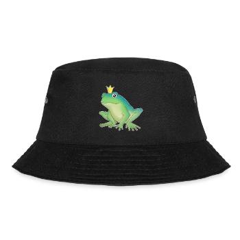 Froschkönig - Bucket Hat - Schwarz - Vorne - Lela (165cm)