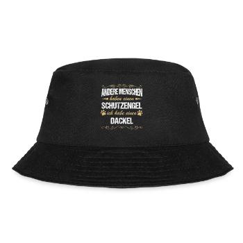 Dackel Dachshund Hund Hundehalter - Bucket Hat - Schwarz - Vorne - Lela (165cm)