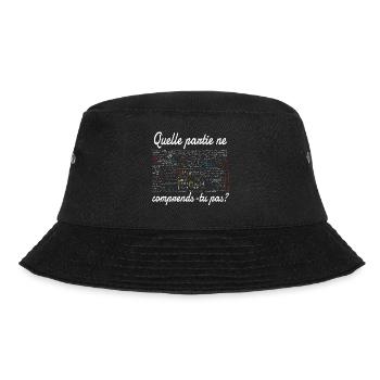 Prof de maths idée cadeau enseignant mathématique - Bob - noir - Devant - Lela (165cm)