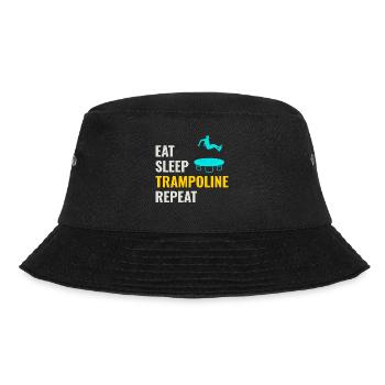 Trampoline Jumper Jumping Gymnastics Gymnast Funny - Bucket Hat - black - Front - Lela (165cm)