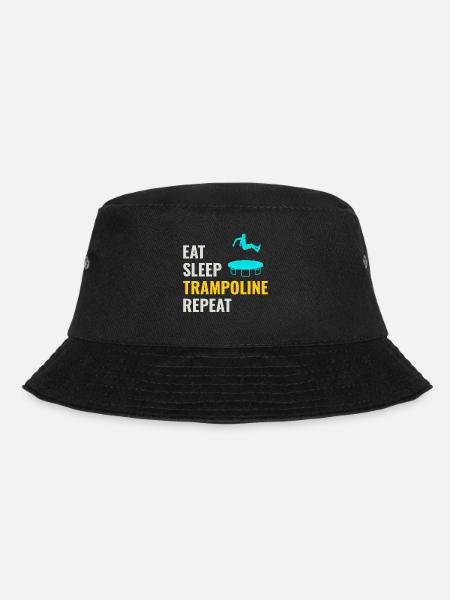 Trampolin Jumper Jumping Gymnastik Lustig - Bucket Hat - Schwarz