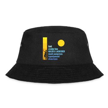 Stolzer Maler Spruch für Maler und Lackierer - Bucket Hat - Schwarz - Vorne - Lela (165cm)