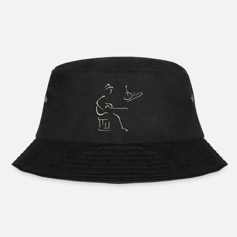 Blues-Gitarrist - Bucket Hat - Schwarz