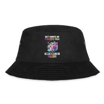 Maler Malermeister malen Lackierer Beruf Spruch - Bucket Hat - Schwarz - Vorne - Lela (165cm)