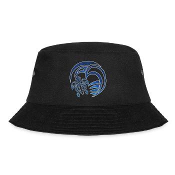 Turtle, ocean and starry sky - Bucket Hat - black - Front - Lela (165cm)