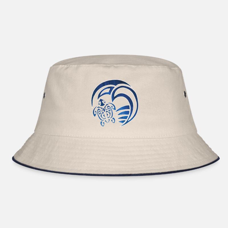 Schildkröte, Meer und Sternenhimmel Bucket Hat