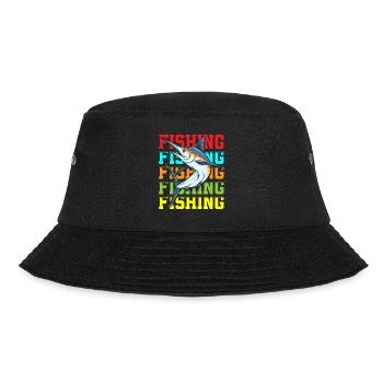 Fishermen Fishing Fishing Bait - Bucket Hat - black - Front - Lela (165cm)