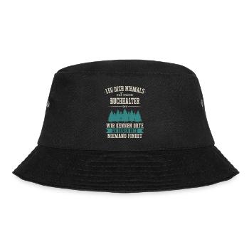 Buchhalter Buchhaltung Finanzbuchhaltung Spruch - Bucket Hat - Schwarz - Vorne - Lela (165cm)
