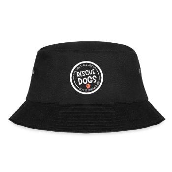 Rettungshund Suchhund Diensthund Pfote - Bucket Hat - Schwarz - Vorne - Lela (165cm)