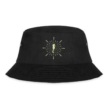Mein Seepferd Seepferdchen Wasser Schwimmen - Bucket Hat - Schwarz - Vorne - Lela (165cm)