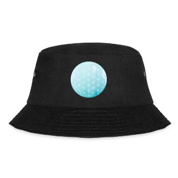 SYMBOL - FLOWER of LIFE - positive ENERGY - Bucket Hat - black - Front - Lela (165cm)