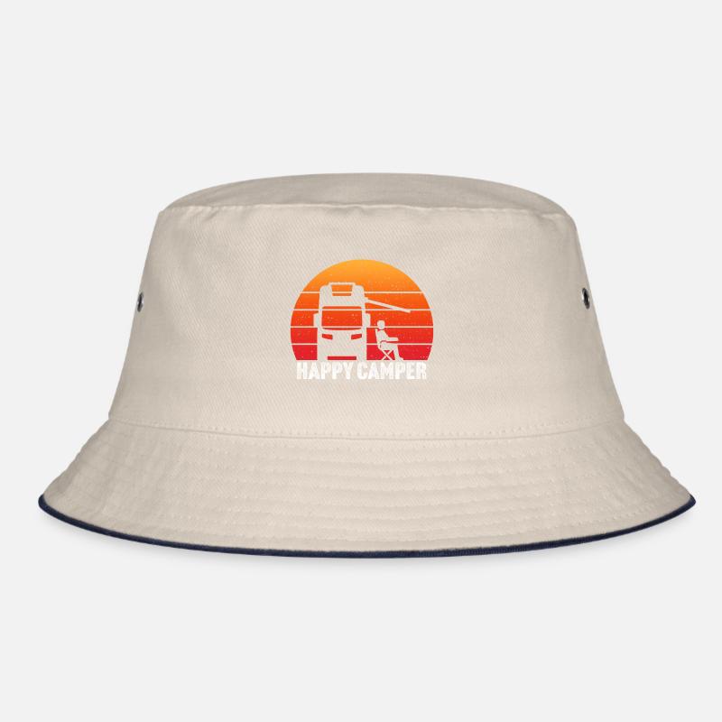 retro sunset happy camper camping car camping Bob