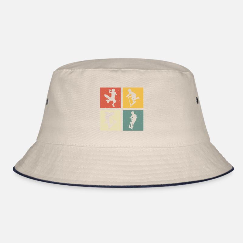 Scooter retro scooter scooter Bucket Hat