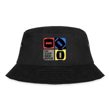 rugby rugbyspieler rugbysaison - Bucket Hat - Schwarz - Vorne - Lela (165cm)