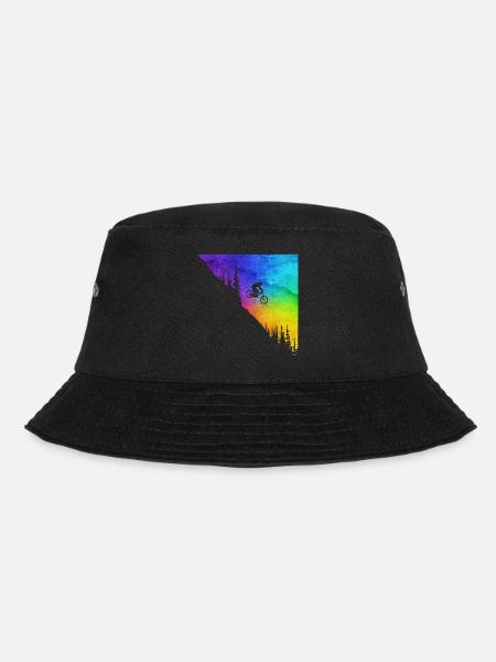 MTB Bergab - Colors - Downhill - Bucket Hat - Schwarz