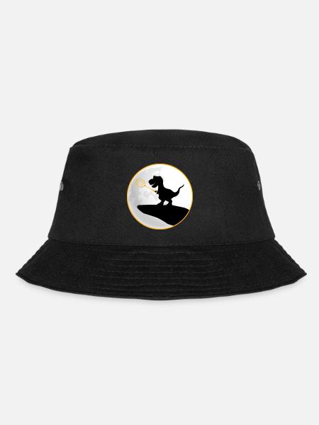 badminton federball badminton-dino TRex saurus - Bucket Hat - Schwarz
