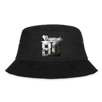 46. GEBURTSTAG 46 JAHRE ORIGINAL 1980 - Bucket Hat - Schwarz - Vorne - Lela (165cm)