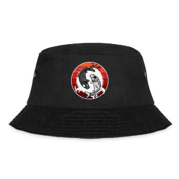 Japanese Koi Fish Painter Poison - Bucket Hat - black - Front - Lela (165cm)
