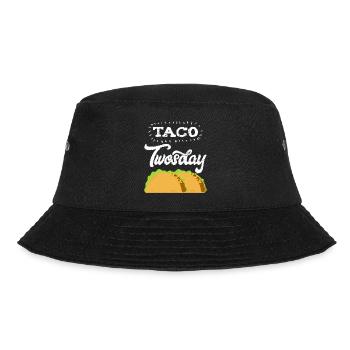 "Taco Tuesday" Perfektes Geschenk für alle Tacos Liebhaber - Bucket Hat - Schwarz - Vorne - Lela (165cm)