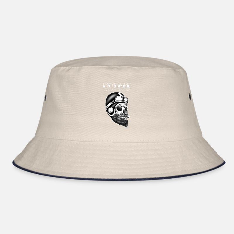 Altmodischer Biker Bucket Hat
