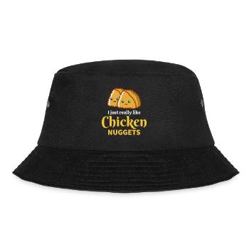 Chicken Nugget Fast Food Dicton drôle - Bob - noir - Devant - Lela (165cm)