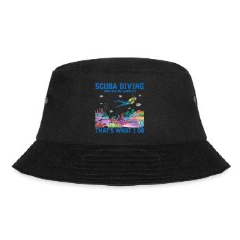 Diving Diver Marine Biologist Marine Biology Ocean - Bucket Hat - black - Front - Lela (165cm)