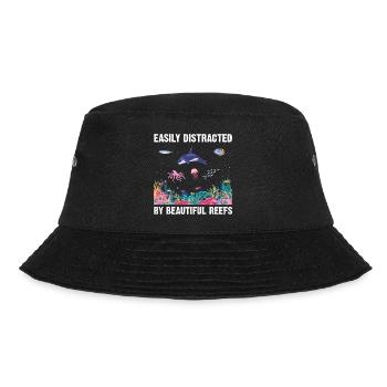 Reefs Ocean Sea Marine Biologist Diving Divers - Bucket Hat - black - Front - Lela (165cm)