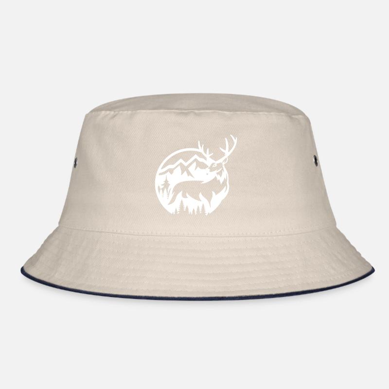 REHE HIRSCH JAGD WILD HIRSCHE HIRSCHEN JÄGER MOTIV Bucket Hat