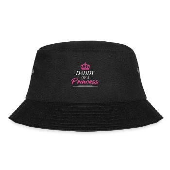 Daddy of a Princess - Father's Day - Bucket Hat - black - Front - Lela (165cm)