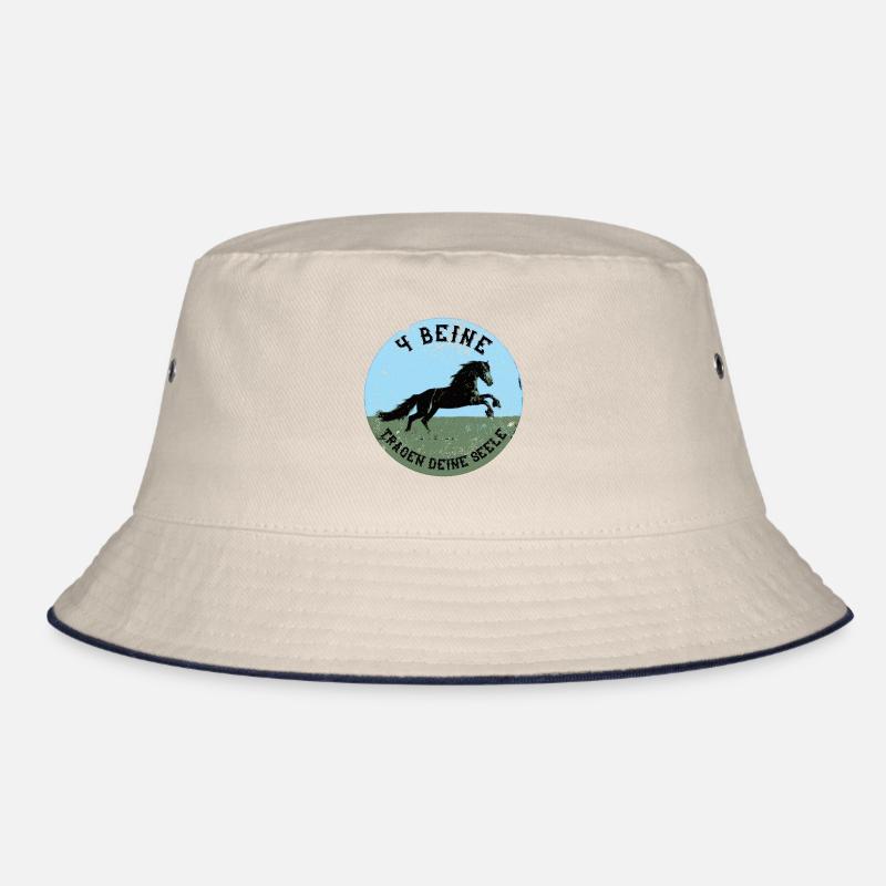 Pferd - 4 BEINE TRAGEN DEINE SEELE Bucket Hat