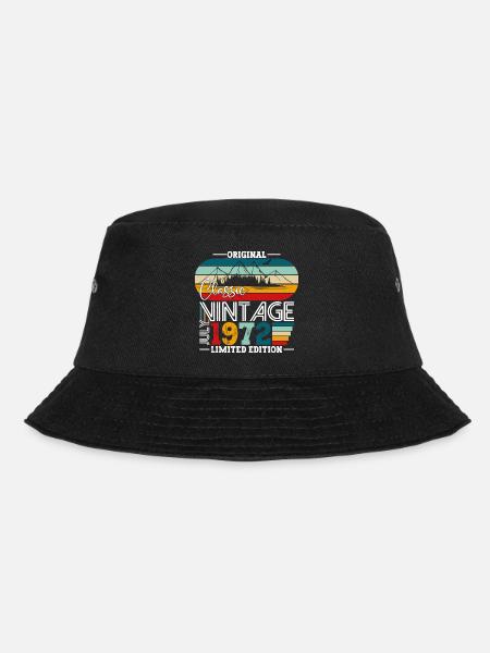 Original Juli Jahrgang 1972 50. Geburtstag Herren - Bucket Hat - Schwarz