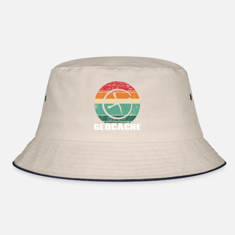 geocache geocacher scavenger hunt-sunset Bucket Hat