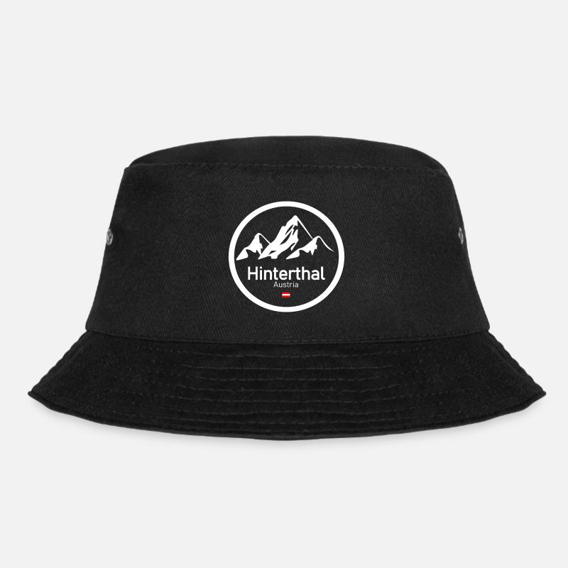 Hinterthal Alpenlogo Kreis - Bucket Hat - Schwarz