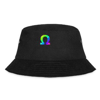 Omega | Symbol | griechisches Alphabet - Bucket Hat - Schwarz - Vorne - Lela (165cm)