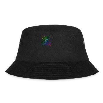 Ich hasse es süß zu sein | lustig | Spruch - Bucket Hat - Schwarz - Vorne - Lela (165cm)