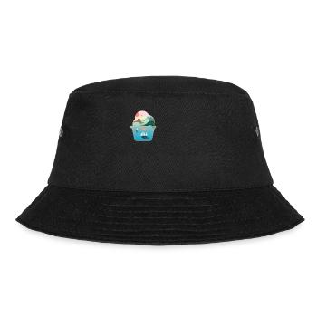 Ice cream sundae Summer Ice Sea Sailing Beach - Bucket Hat - black - Front - Lela (165cm)