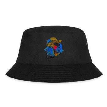 A Beautiful and Funny Watercolor Calavera Design - Bucket Hat - black - Front - Lela (165cm)