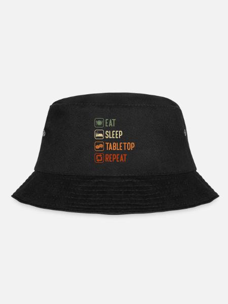 Spieleabend Gesellschaftsspiel Kartenspiel - Bucket Hat - Schwarz