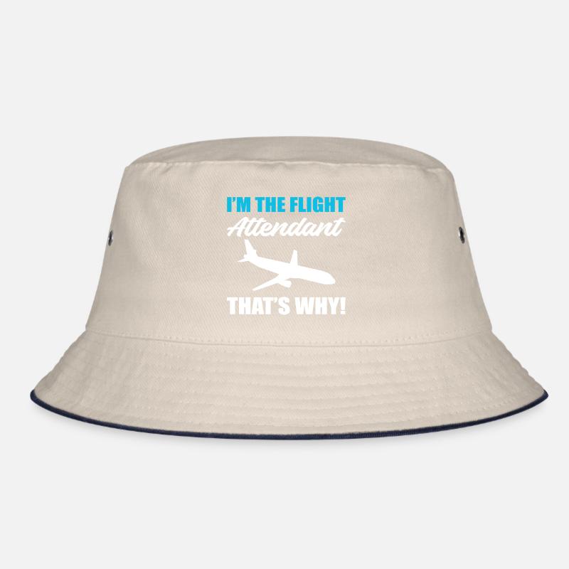 Der Flugbegleiter Stewardess Geschenk Bucket Hat